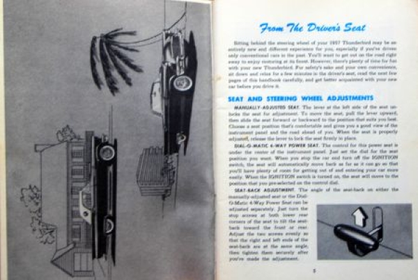 Ford Thunderbird 1957 Owner Manual (7272)